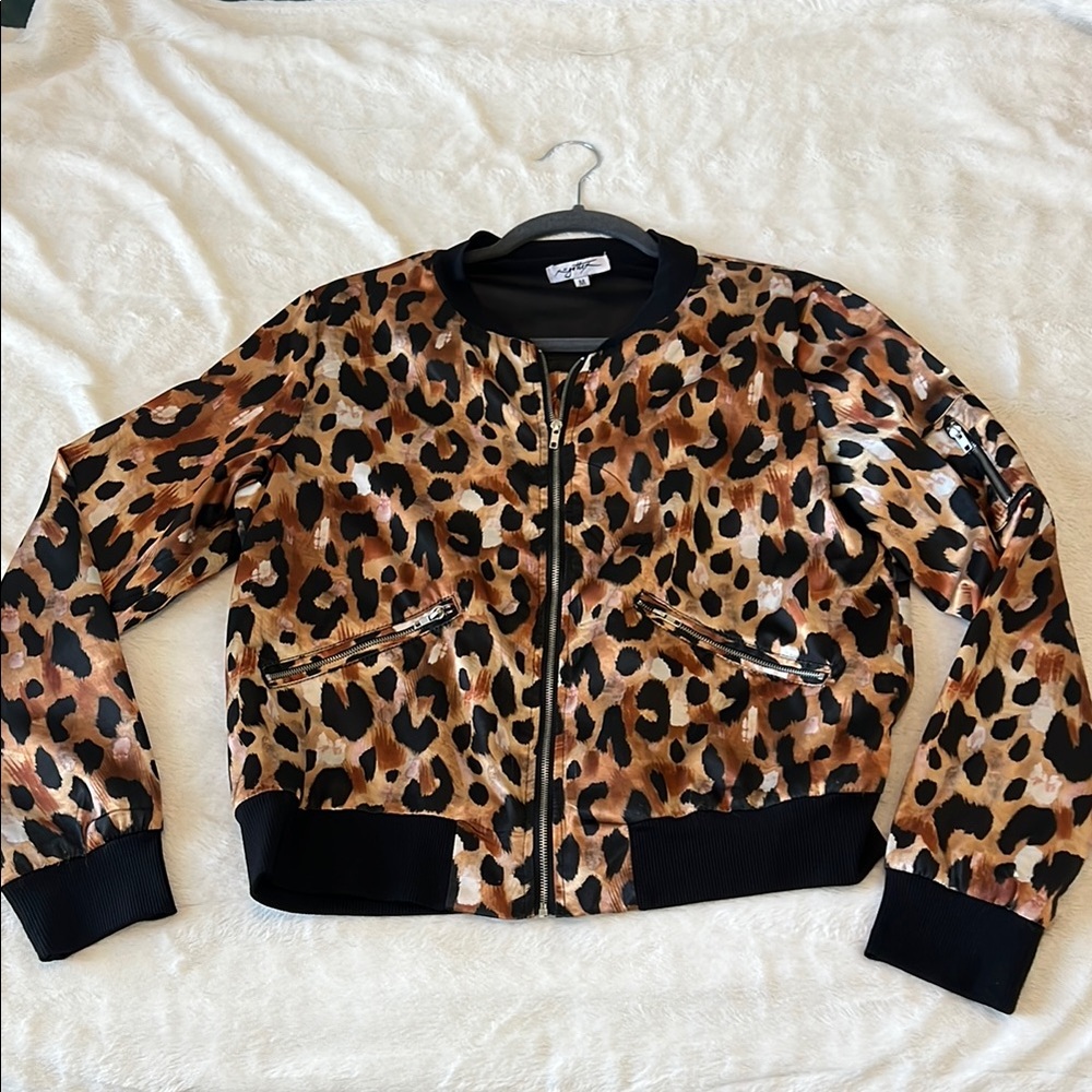 Gottex Leopard  Bomber Jacket